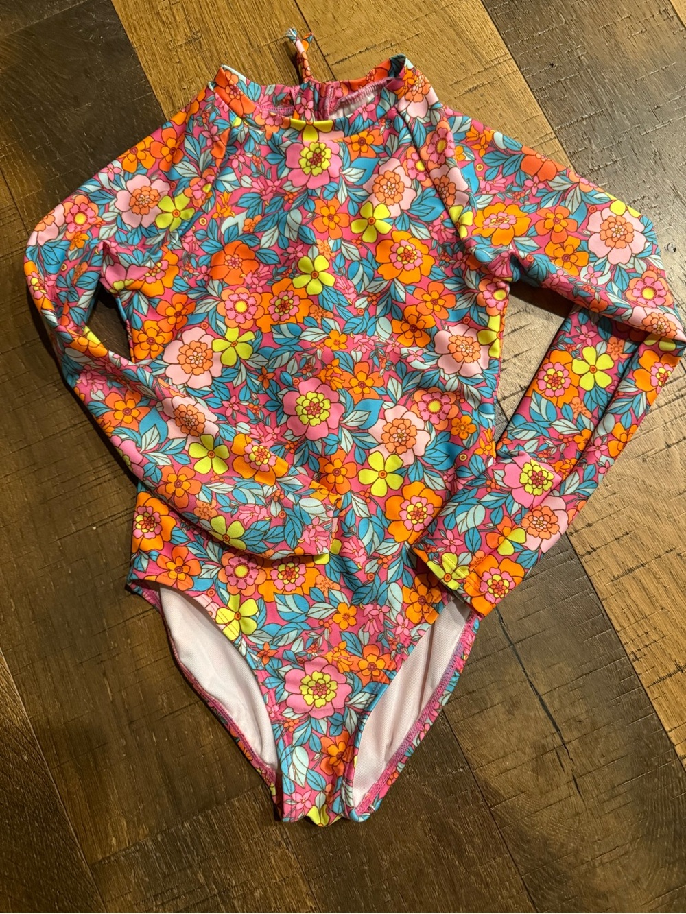 Girls floral bathing suit